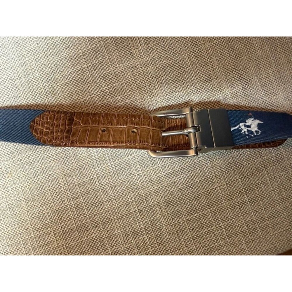 Doc Murphy 'The Stakes' Leather & Ribbon Belt - Picture 4 of 5